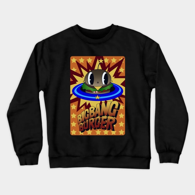 Persona 5 - Big Bang Burger Crewneck Sweatshirt by krispies69